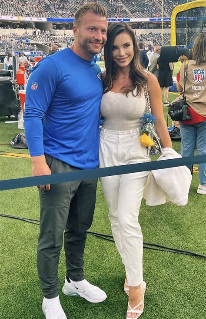 Sean McVay’s wife Veronika Khomyn spotted dining out with Kliff